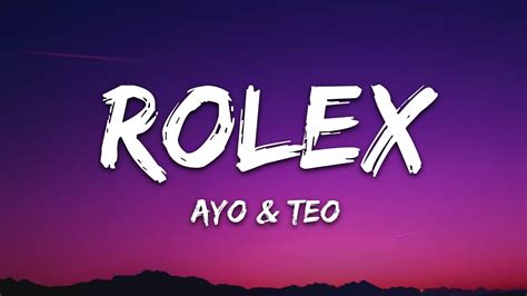 rolex ayo and teo lyrics|rolex ayo and teo clean.